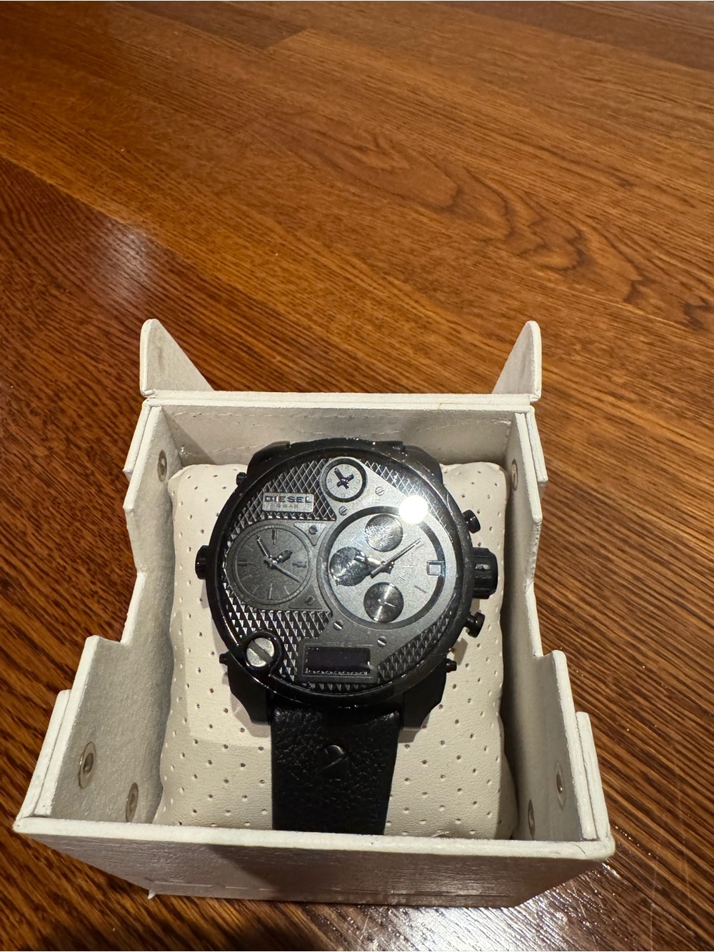 Diesel Black Textured Multi-Function Men's Watch - Picture 3 of 5